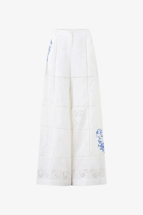 CAMILLA-WIDE LEG WAISTED PANT