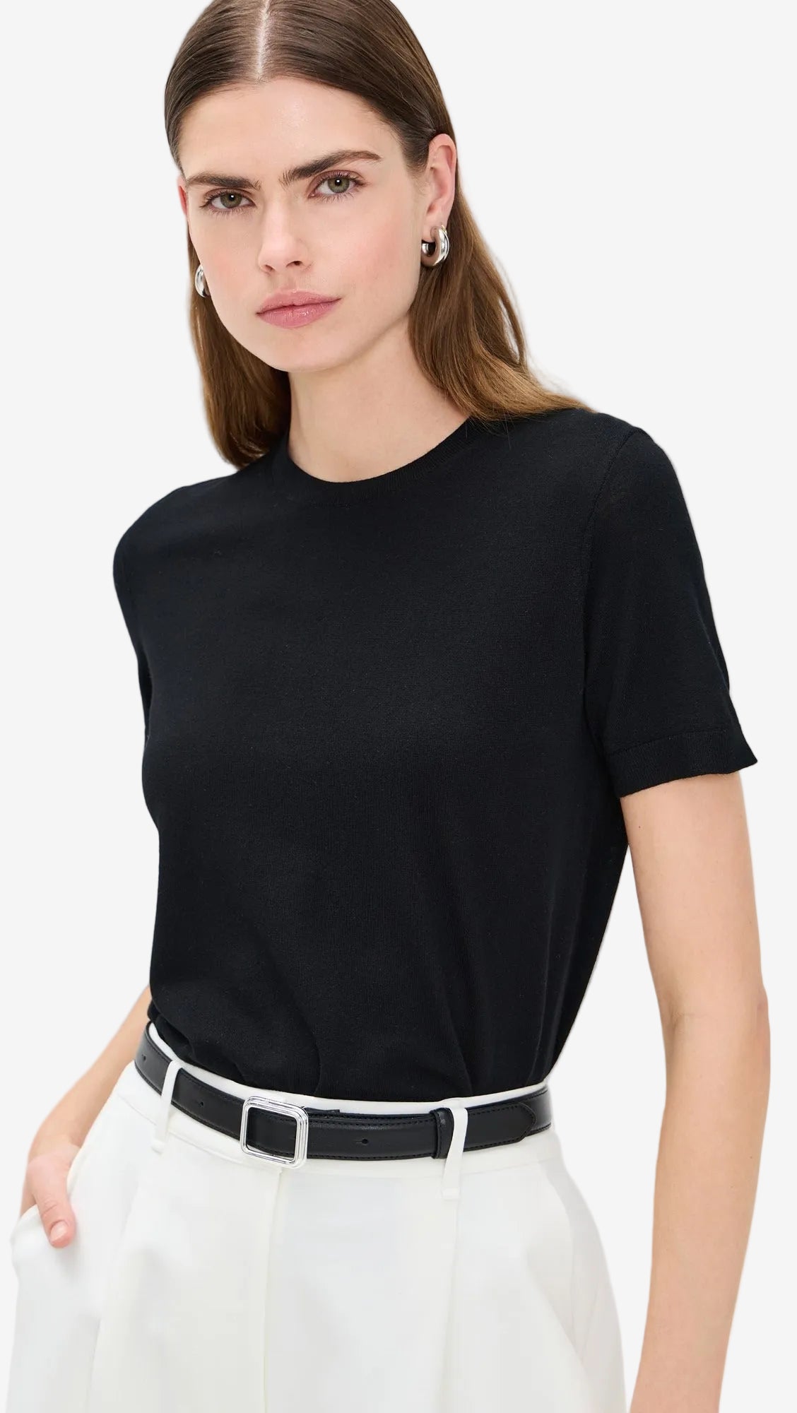 THE-BASIC TEE RIB S.WASH